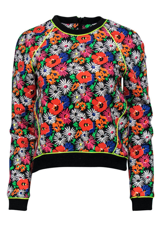 Current Boutique-Veronica Beard - Multicolor Floral Sweatshirt Sz 2