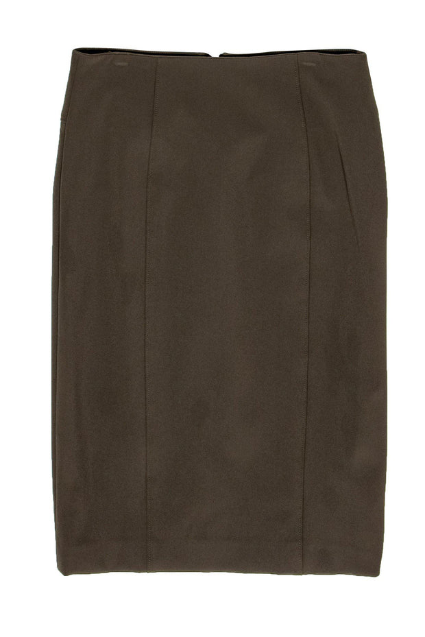 Current Boutique-Veronica Beard - Olive Green Pencil Skirt Sz 8