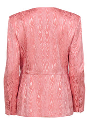 Current Boutique-Veronica Beard - Pink Woodgrain Textured "Erin" Jacket Sz 10
