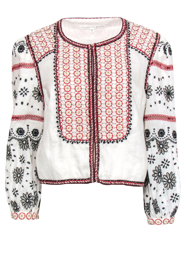 Veronica beard shop embroidered jacket