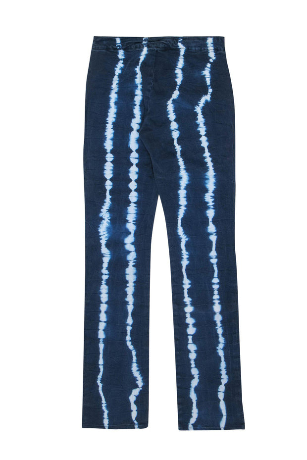 Current Boutique-Versace - Medium-Wash Low Rise Striped Skinny Jeans Sz 26