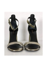 Current Boutique-Via Spiga - Silver Ankle Strap Sandals Sz 6