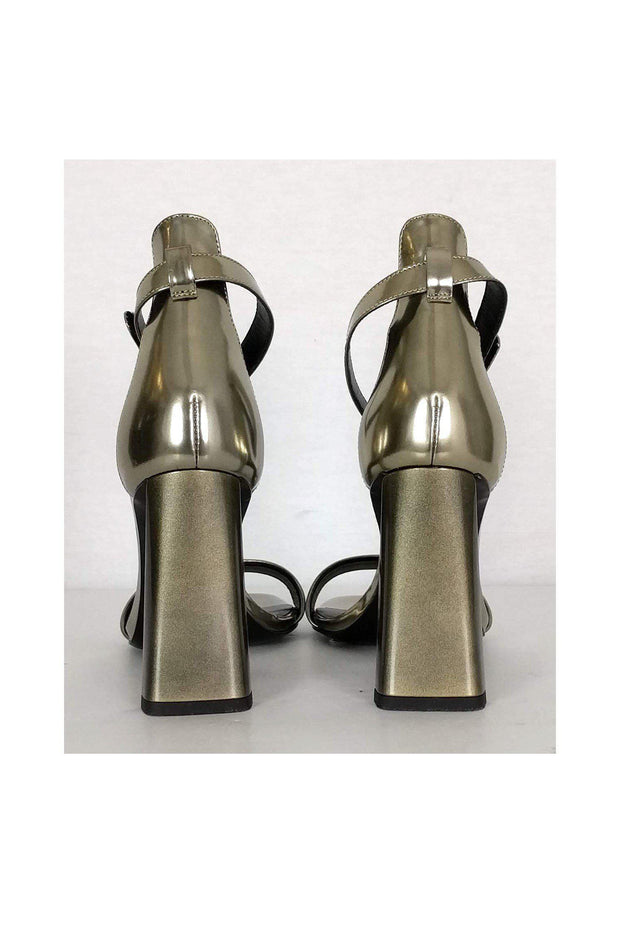 Current Boutique-Via Spiga - Silver Ankle Strap Sandals Sz 6