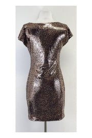 Current Boutique-Vicky Tiel - Sequin Cap Sleeve Bodycon Dress Sz 2