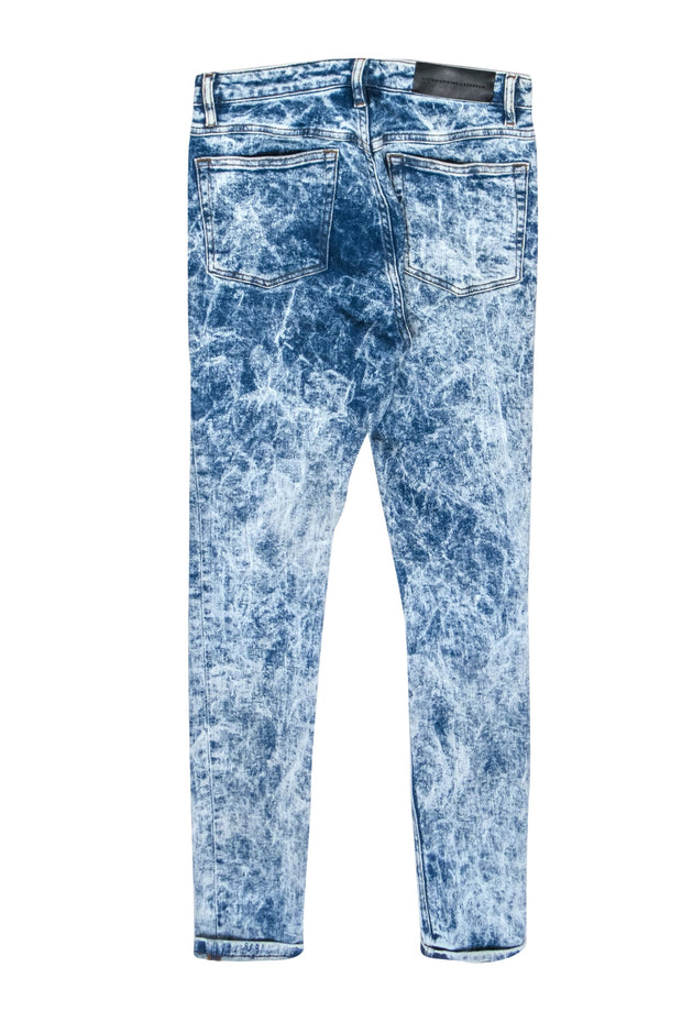 Current Boutique-Victoria Beckham - Blue Acid Wash Skinny Jeans Sz 26