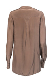Current Boutique-Vince - Army Green Silk Top Sz 8