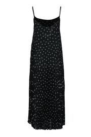 Current Boutique-Vince - Black & Beige Floral Print Sleeveless Printed Maxi Dress Sz L