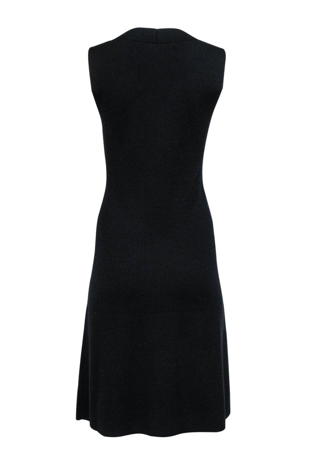 Current Boutique-Vince - Black Knitted Midi Dress Sz L