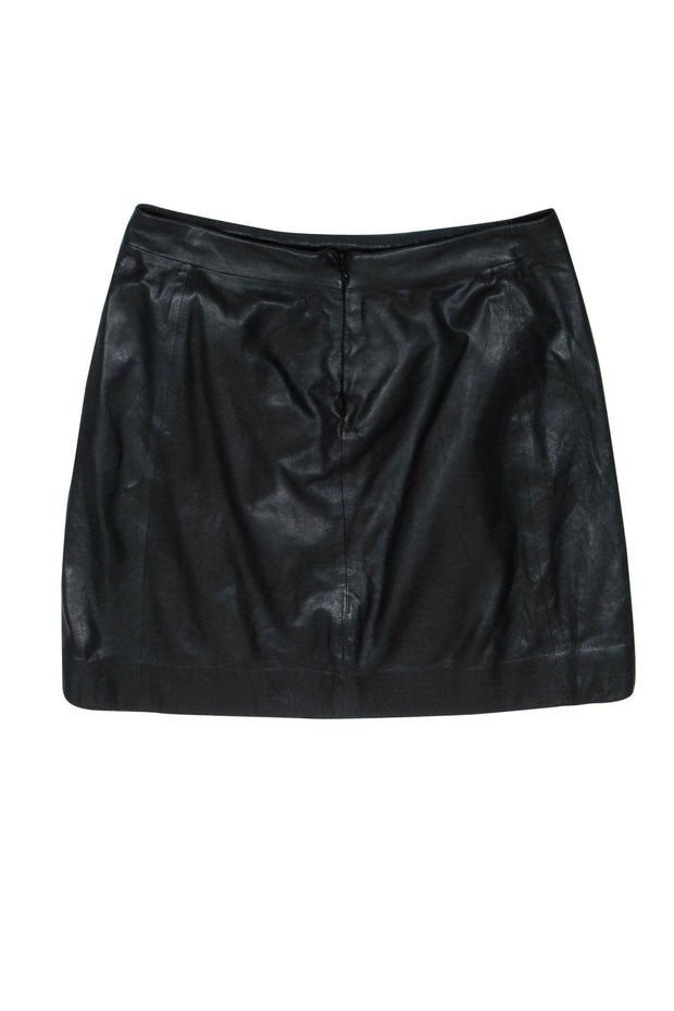Current Boutique-Vince - Black Leather Miniskirt Sz 2