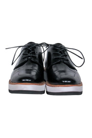 Current Boutique-Vince - Black Patent Leather Platform Loafers Sz 9