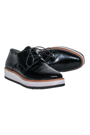 Current Boutique-Vince - Black Patent Leather Platform Loafers Sz 9