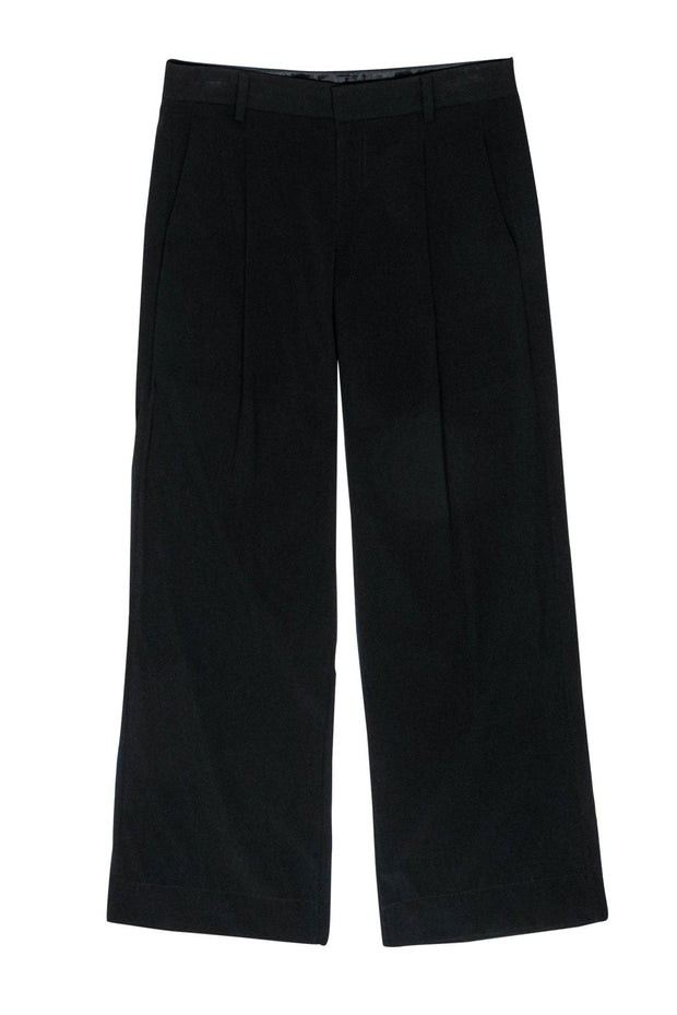 Current Boutique-Vince - Black Silk Sheer Wide Leg Pants Sz 0
