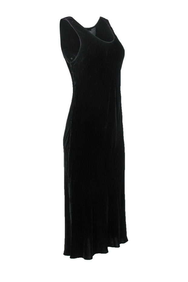 Current Boutique-Vince - Black Velvet Sleeveless Maxi Dress Sz M