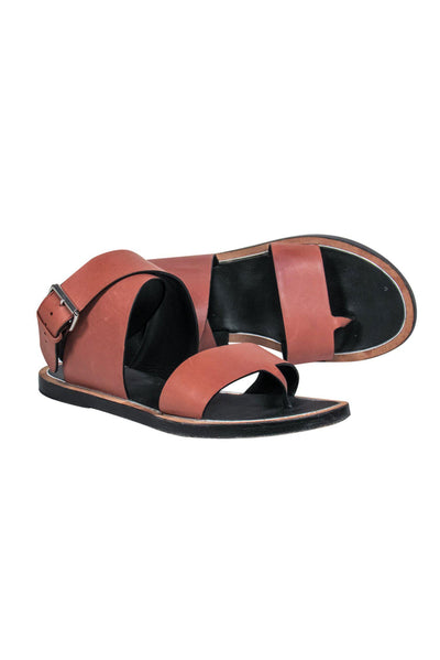 Current Boutique-Vince - Brown Leather Strappy Sandals Sz 7.5