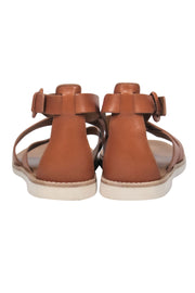 Current Boutique-Vince - Brown Leather Strappy Thong Sandals Sz 10