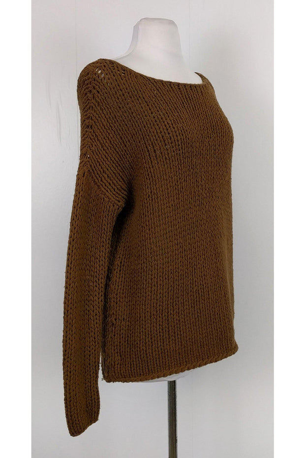 Current Boutique-Vince - Brown Open Knit Sweater Sz L