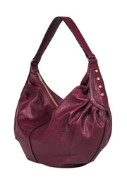 Current Boutique-Vince Camuto - Maroon Leather Hobo Shoulder Bag