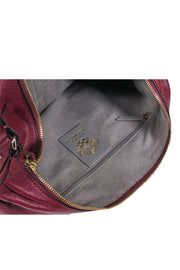 Current Boutique-Vince Camuto - Maroon Leather Hobo Shoulder Bag