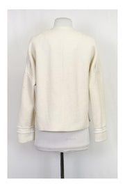 Current Boutique-Vince - Cream Slub Knit Open Jacket Sz 2