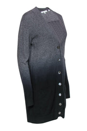 Current Boutique-Vince - Gray & Black Ombre Cashmere Long Cardigan Sz M