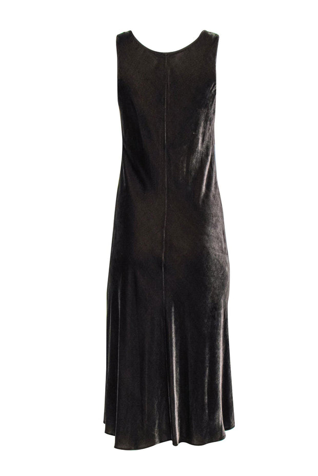 Current Boutique-Vince - Gray Velvet Maxi Tank Dress Sz S