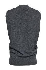 Current Boutique-Vince - Grey Cashmere Oversized Sweater Vest Sz XS