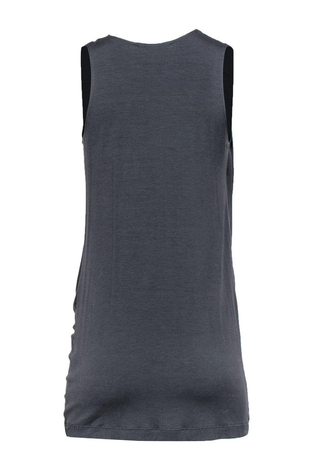 Current Boutique-Vince - Grey Draped Cowl Neck Tank Dress Sz XS