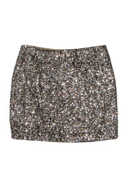 Current Boutique-Vince - Grey Sequin Miniskirt Sz 8