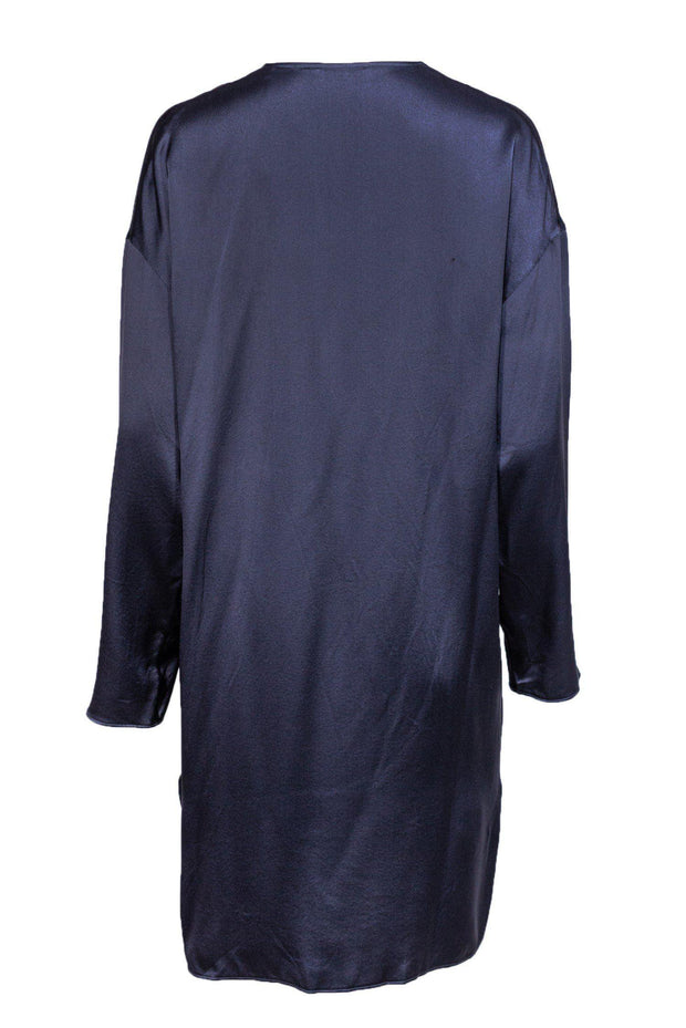 Current Boutique-Vince - Grey Silk Long Sleeve Dress Sz M