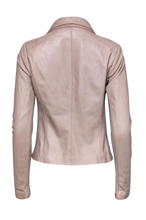 Current Boutique-Vince - Light Pink Leather Jacket Sz S