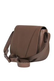 Current Boutique-Vince - Light Taupe Saddle-Style Crossbody