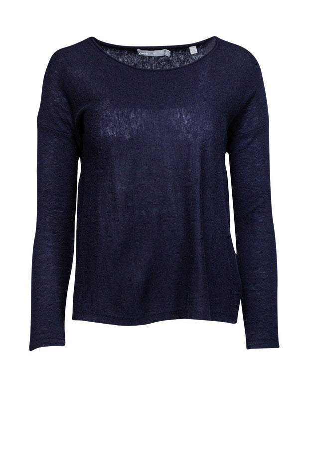 Current Boutique-Vince - Navy Blue Cashmere Sweater Sz XS