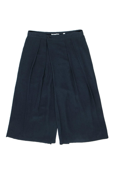 Current Boutique-Vince - Navy Cropped Wide Leg Silk Pants Sz XS