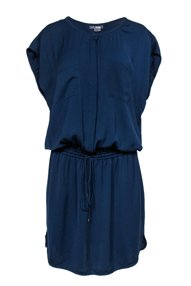 Current Boutique-Vince - Navy Drop Waist Dress Sz L