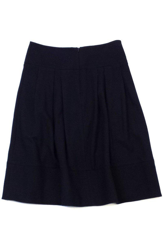 Current Boutique-Vince - Navy Wool Pleated Skirt Sz 4