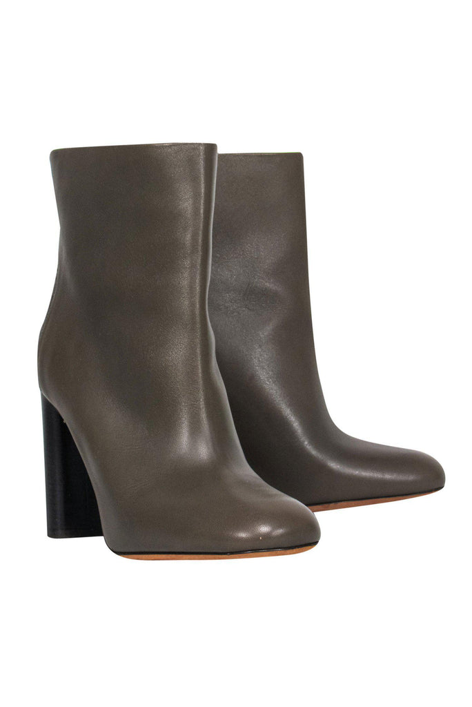 Olive sales heel booties