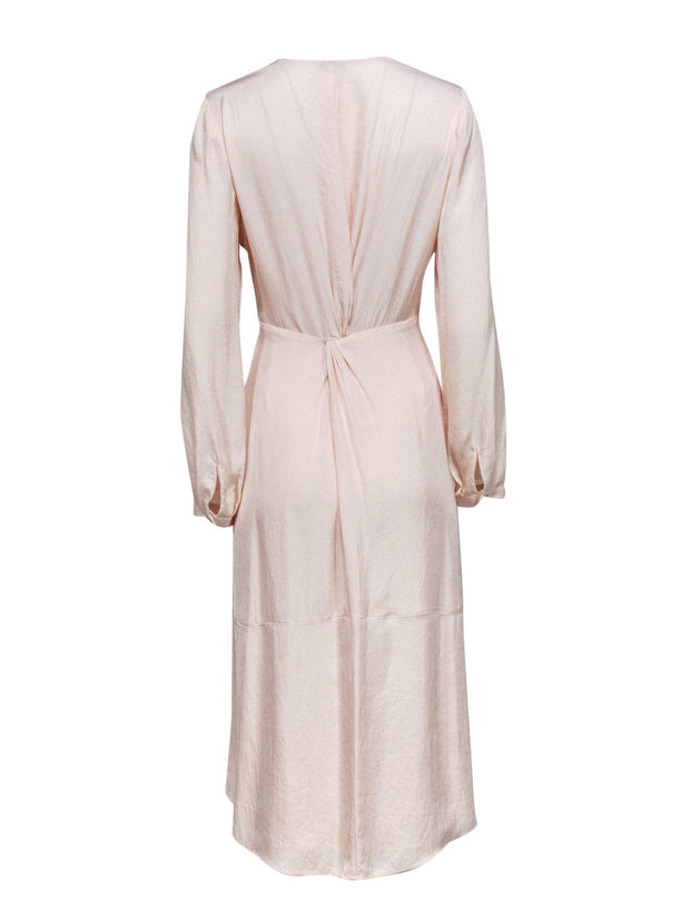 Current Boutique-Vince - Pale Pink Long Sleeve Maxi Dress Sz 12
