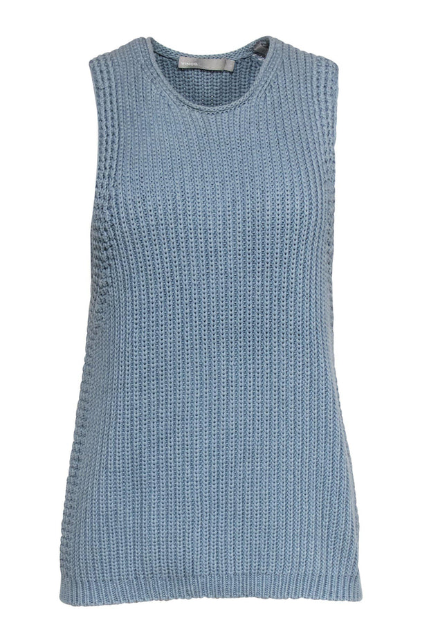 Current Boutique-Vince - Periwinkle Blue Knitted Sweater Tank Sz S