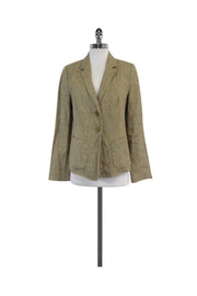 Current Boutique-Vince - Tan Linen Jacket Sz 10
