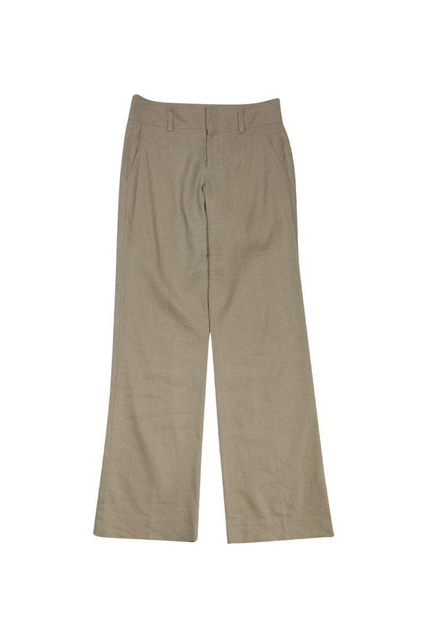 Current Boutique-Vince - Tan Linen Trousers Sz 2