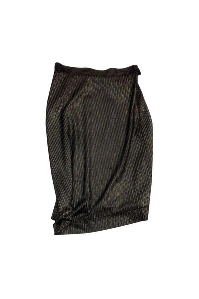 Current Boutique-Vivienne Westwood - Gold & Black Metallic Skirt Sz M