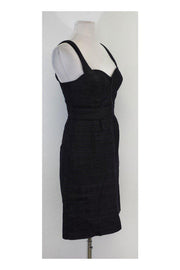 Current Boutique-Walter - Dark Blue Cotton Blend Bodycon Sleeveless Dress Sz 2