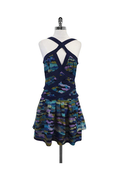Current Boutique-Walter - Navy Crisscross Strap Dress Sz 6