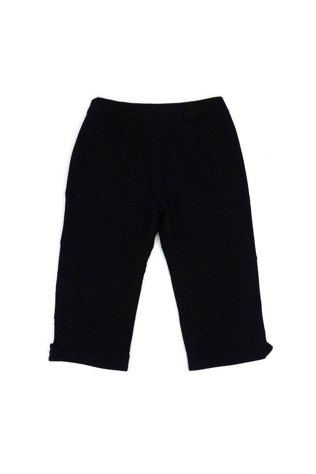 Current Boutique-Weekend Max Mara - Black Cropped Wool Blend Pants Sz 4