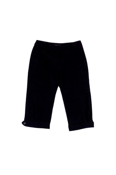 Current Boutique-Weekend Max Mara - Black Cropped Wool Blend Pants Sz 4
