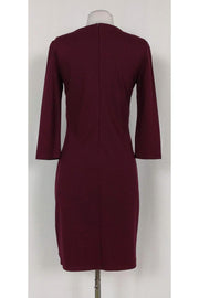 Current Boutique-Weekend Max Mara - Burgundy Lace Bodice Dress Sz S