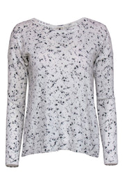 Current Boutique-White & Warren - White & Black Paint Splatter Print Sweater Sz XS