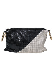 Current Boutique-Whiting & Davis - Black & White Chainmail Crossbody Purse