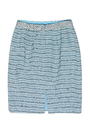 Current Boutique-Worth - Seafoam Green Tweed Skirt Sz 6