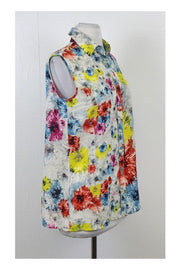 Current Boutique-Yigal Azrouel - Multicolor Abstract Print Blouse Sz 4